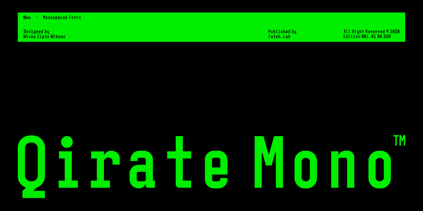Шрифт Qirate Mono